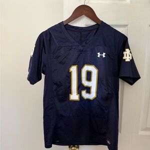 Underarmour Notre-Dame Fighting Irish Youth XL Football Jersey #19